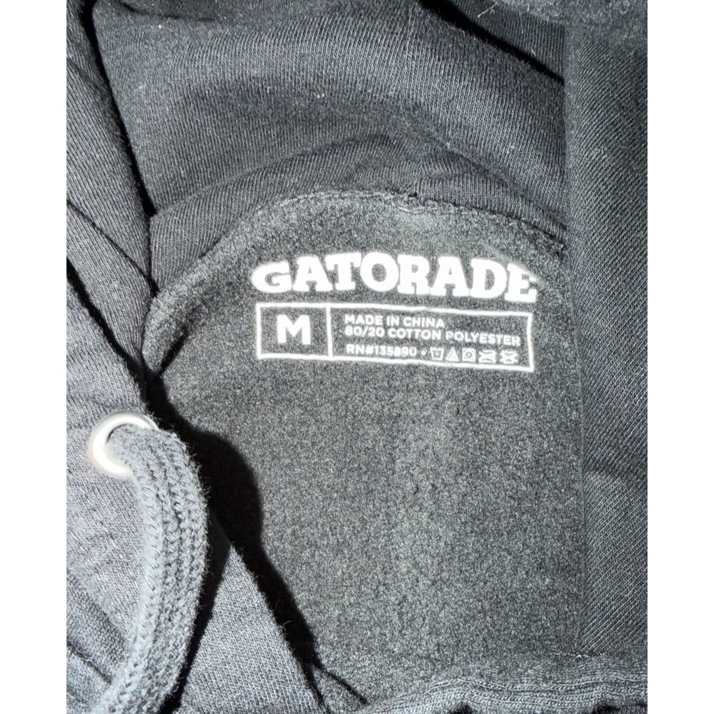Nike Gatorade Hoodie Sweatshirt Mens Medium Black Dri-Fit Pullover Training Logo - Picture 7 of 7